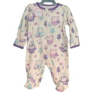 Wonder Nation Baby Sleep & Play Onesie Size 0-3 Months NWT
